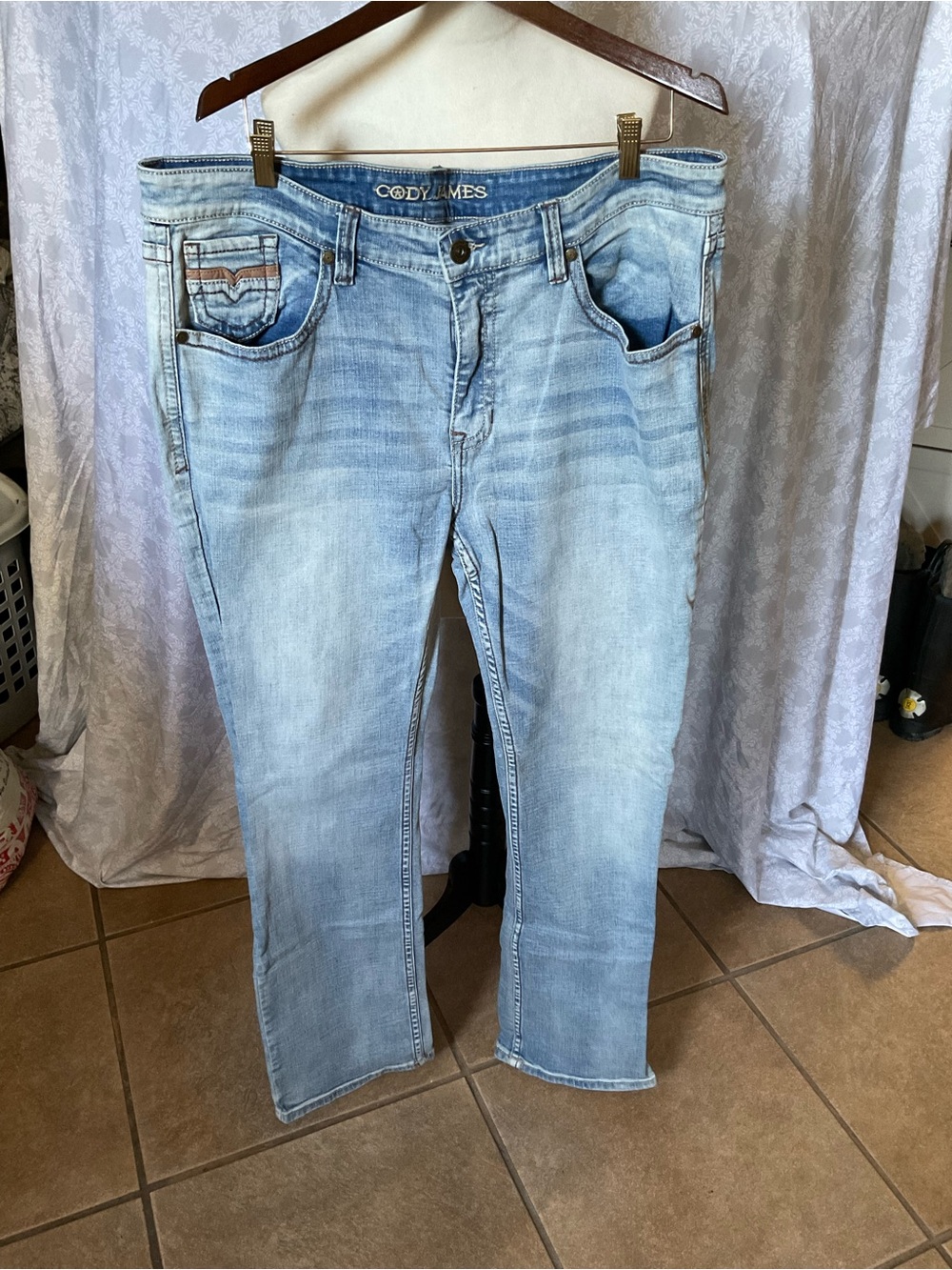 Cody James Light Blue Straight Men’s Jeans